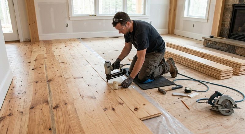 Pine Floor Installation in Las Vegas, NV